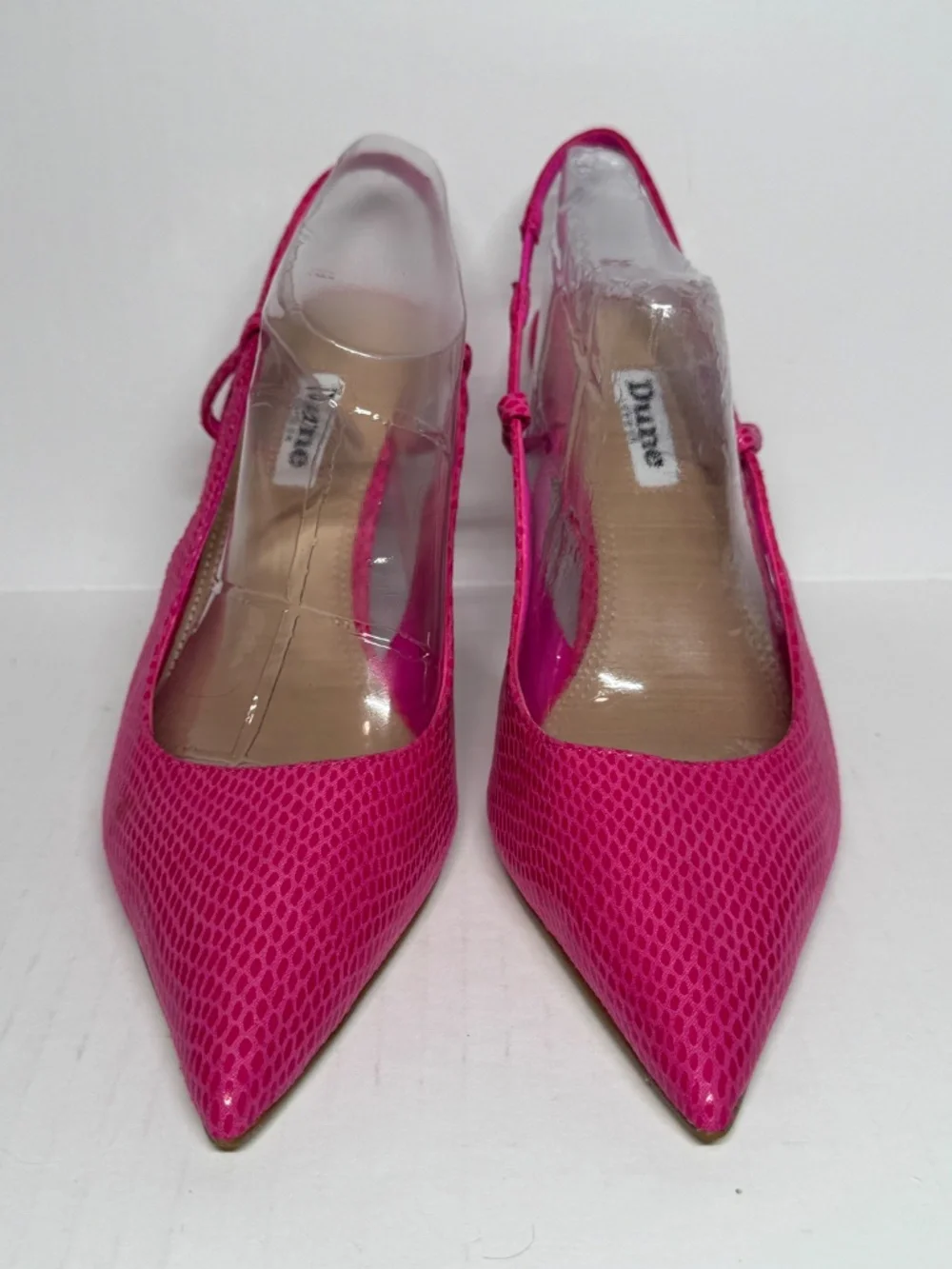 NEW Dune London Hot Pink Slingback Heels Size 6 Pointed Toe Stiletto Party Pumps